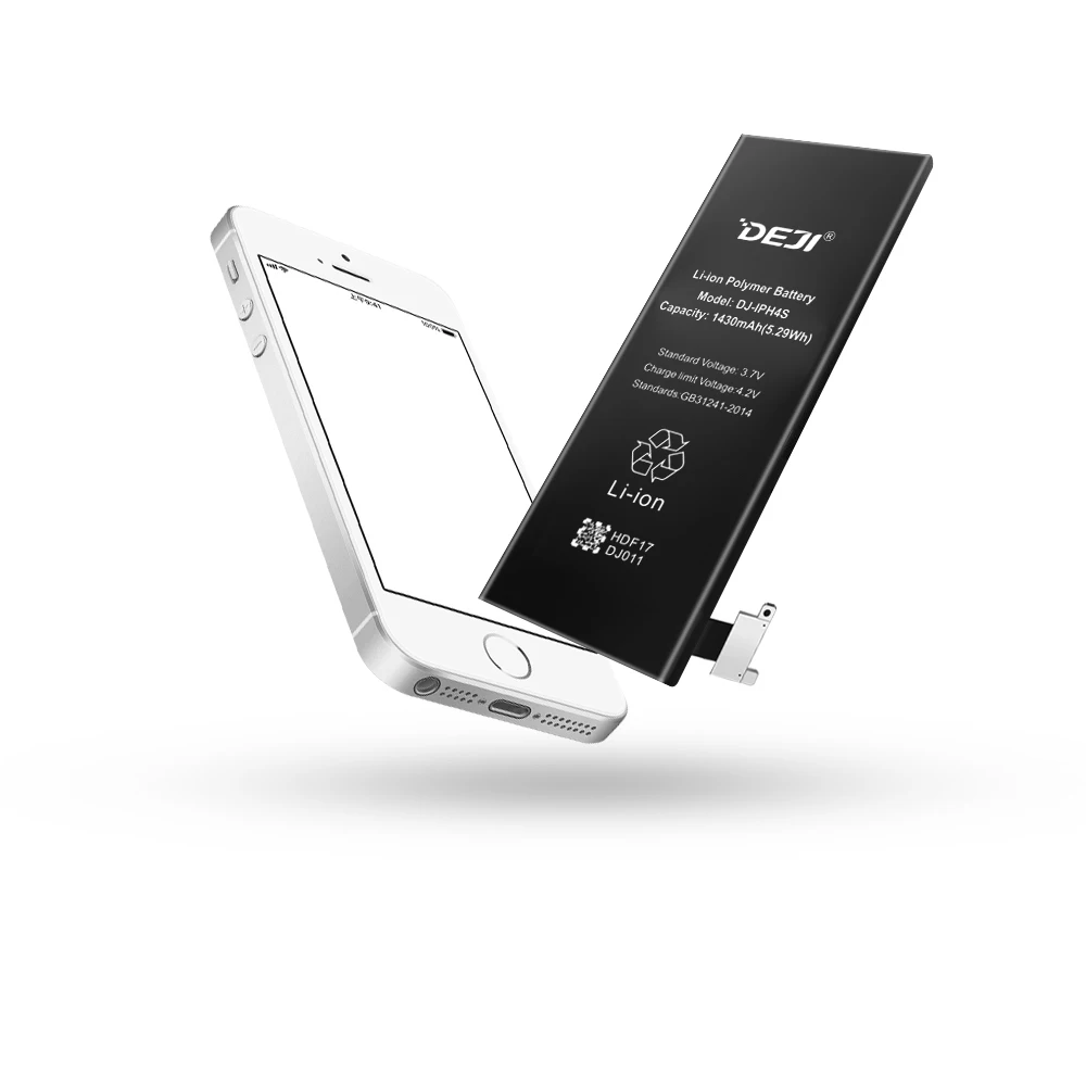 DEJI литий-полимерный аккумулятор для iPhone 4GS/4S, высокое качество, реальная емкость, 1430 мА/ч, внутренние запасные аккумуляторы для телефонов