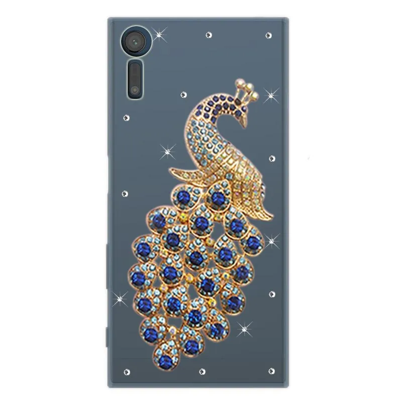 Шикарные чехлы со стразами для sony Xperia M4 Aqua M5 E5 XZ1 XZ2 X Z5 Compact XZ Premium Прозрачный