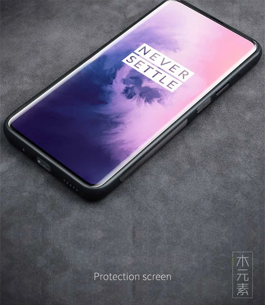 Резной деревянный ящик для OnePlus 7 Pro One Plus 7 Pro противоударный чехол TPU бампер чехол для OnePlus 7 деревянный корпус Oneplus7