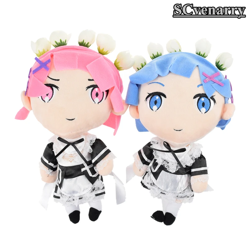 Аниме жизнь в другом мире от нуля Рем Ram плюшевые игрушки мягкие куклы 28 см
