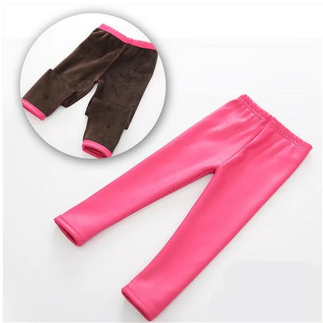 2020 осенне-зимние женские флисовые леггинсы из искусственной кожи | Мать и ребенок