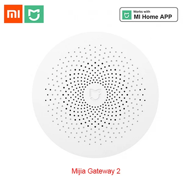 Mijia gateway 2 Xiaomi Aqara комплекты умного дома шлюз концентратор двери окна сенсор человеческого тела беспроводной переключатель влажности Датчик воды для Apple домашний комплект - Цвет: Mijia gateway 2