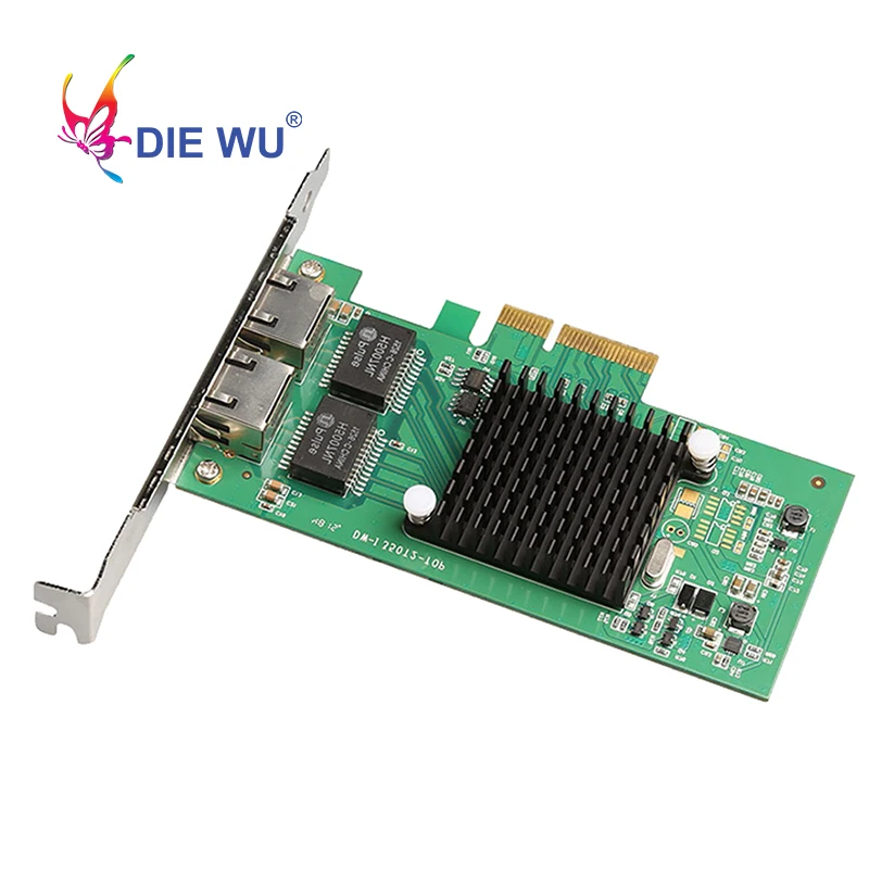 Двухпортовая гигабитная сетевая карта RJ45 с Intel I350 PCIe 4X NIC|Сетевые карты| |