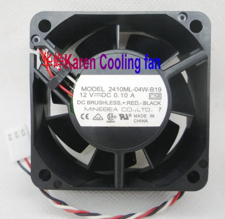 

Новый оригинальный Тахометр для NMB 2410ML-04W-B19 -C58 12 В 0,1a 60*60*25 мм 6 см, бесшумный охлаждающий вентилятор