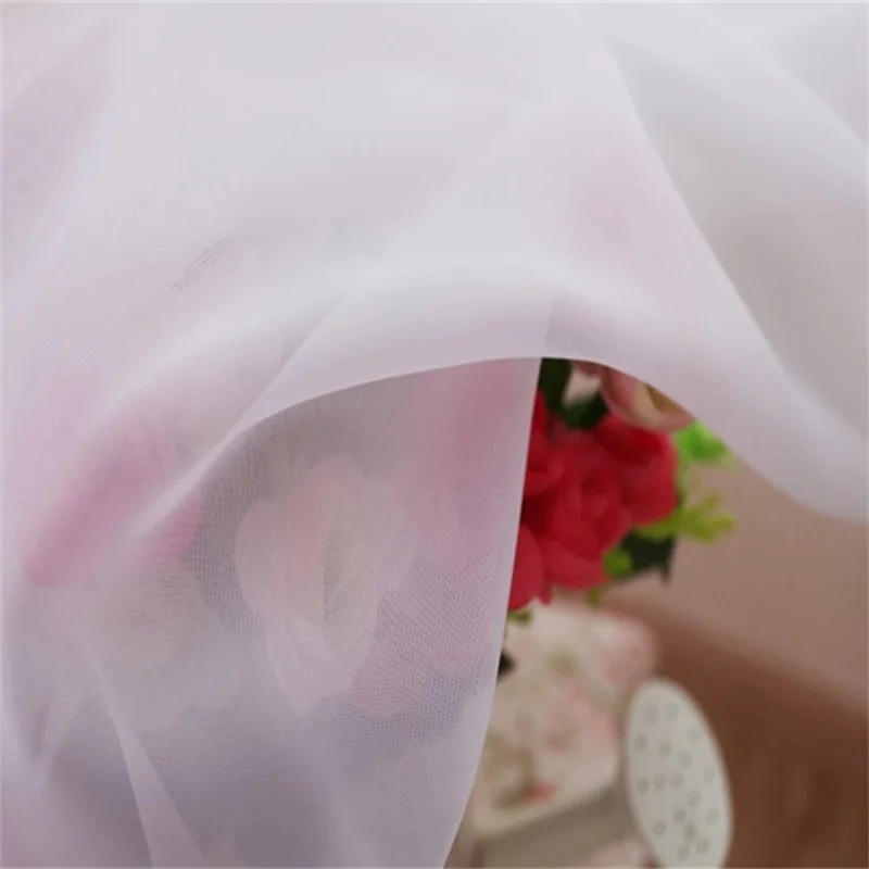 white Tulle 3D рельефные плотные затемненные занавески для окон, драпированные панели для гостиной, спальни, интерьерные украшения для дома, высокое затенение, T147#4 - Цвет: white Tulle