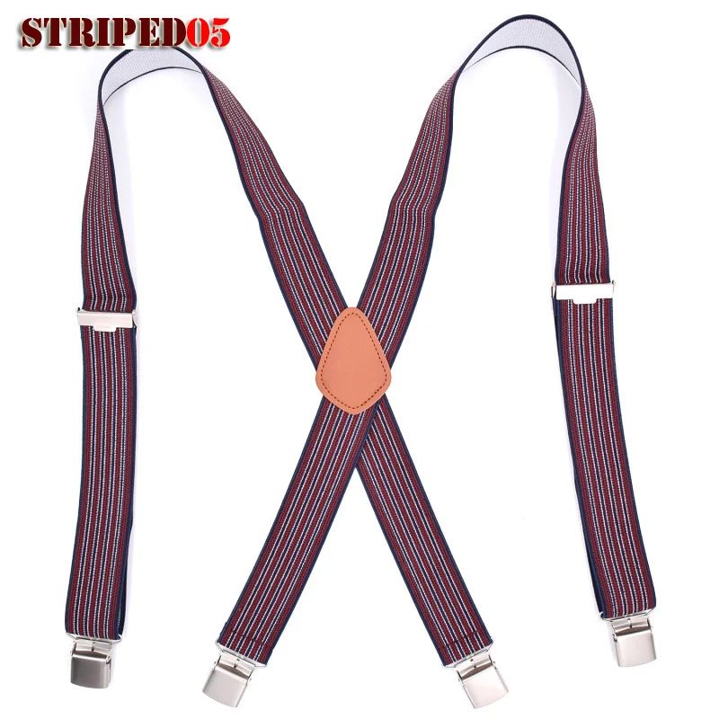 Подтяжки мужские в полоску из полиэстера 1 38 X back|male suspenders|striped suspenderssuspenders adult |