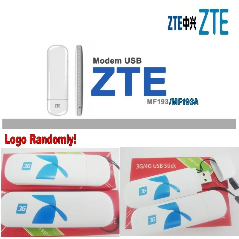 

10 шт./лот ZTE MF193/MF193A 7,2 M 3G Dongle