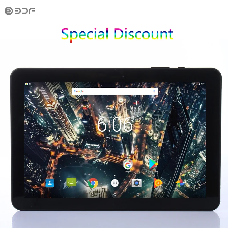 Новинка, обновленный планшетный ПК, 10 дюймов, Android 6,0, четырехъядерный, 32 ГБ, WiFi, планшеты, Bluetooth, ips дисплей, экран, поддержка, расширение, TF карта