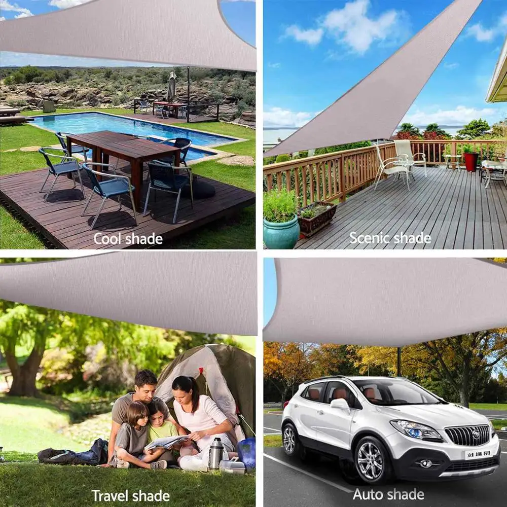 Sun Shade Sail Waterproof Rectangle Canopy for Patio Garden Outdoor Camping and Activities Shelter Sunshade | Дом и сад