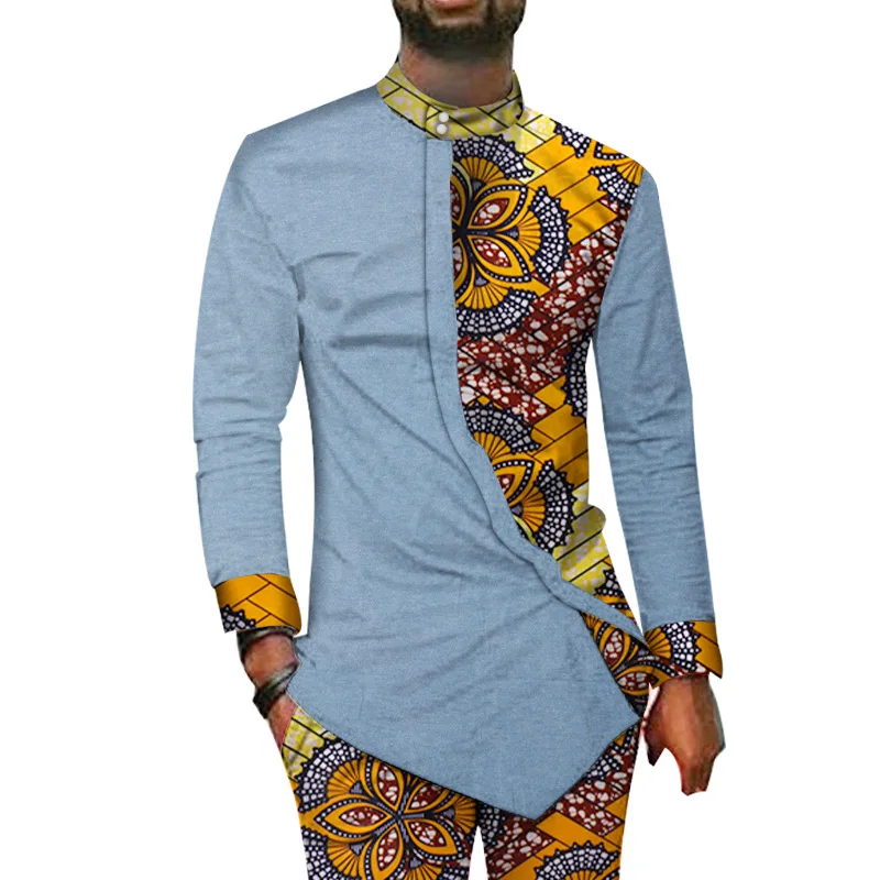 2019 summer and autumn african men cotton plus size suits free customerized M-6XL