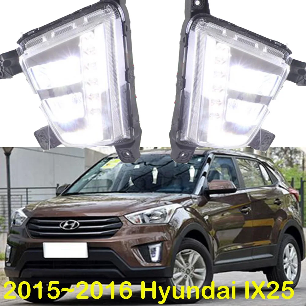 Светодиодный 2015 ~ 2016 Hyundal Creta IX25 Дневной светильник туман головной акцент Elantra Genesis