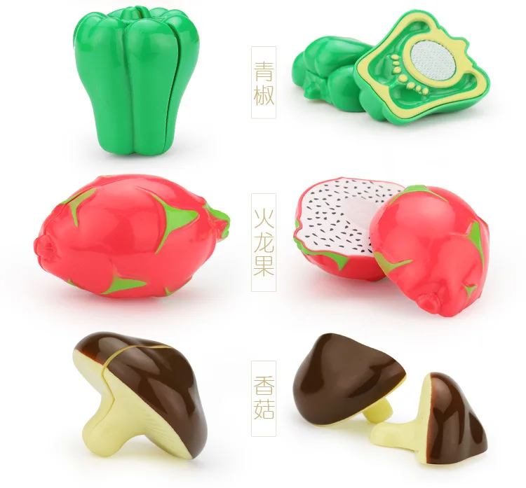 Children's simulation play house kitchen toys Cut to see fruit cuts in bulk Cut fruit toys