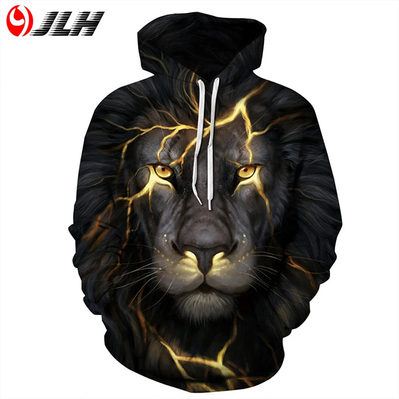 Jlh oversize-свитшот 3D толстовки мужские для мужчин черный пуловер с капюшоном череп