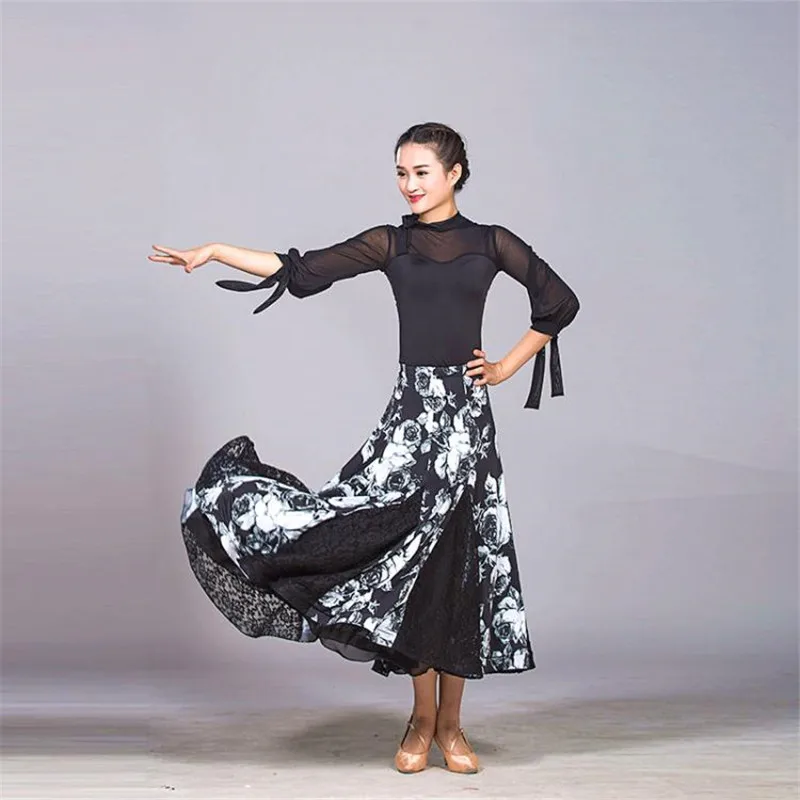 Новый подол dansa Бальные Танцевальные юбки для женщин бальная юбка длинный вальс
