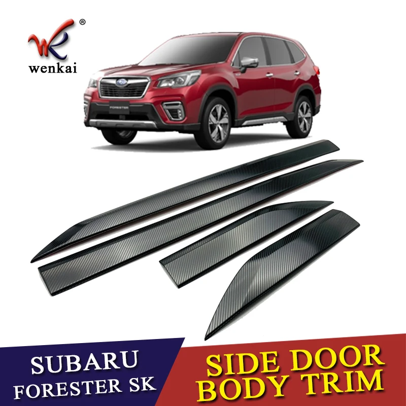 Для Subaru Forester SK нержавеющая сталь автомобильная Боковая дверь полоса формовочная крышка отделка Авто Внешние аксессуары 4 шт