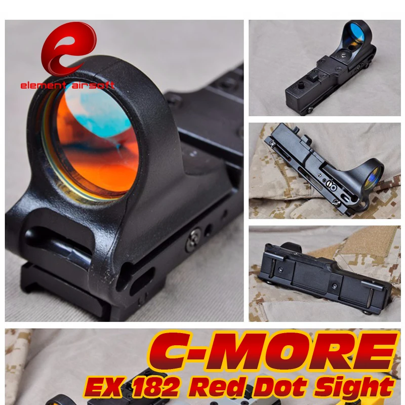 EX 182 Элемент airsoft охота коллиматорный sightSeeMore Железнодорожный Reflex C БОЛЬШЕ Red Dot Sight