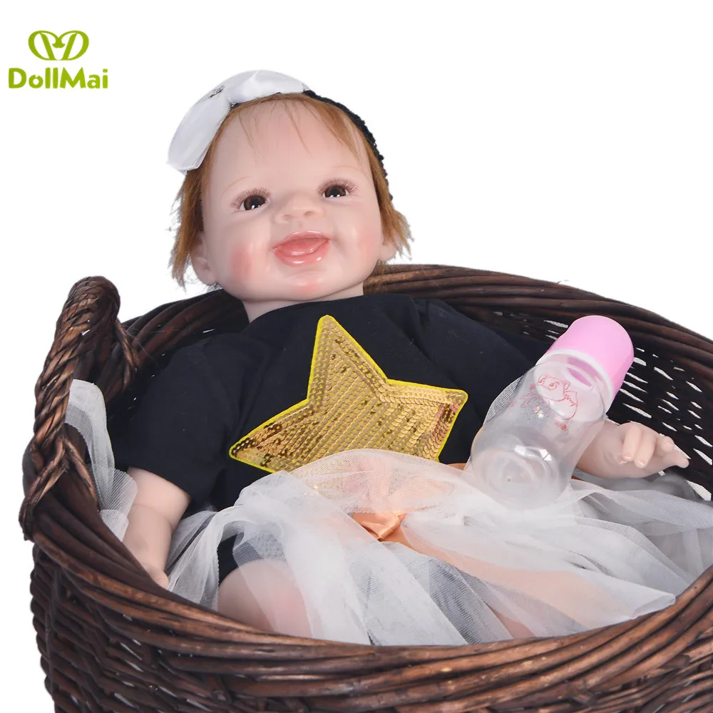 Reborn куклы детские игрушки 22 дюймов 55 см bebe силиконовые reborn Детские куклы игрушки для детей brithday Подарок реалистичный rebon bonecas