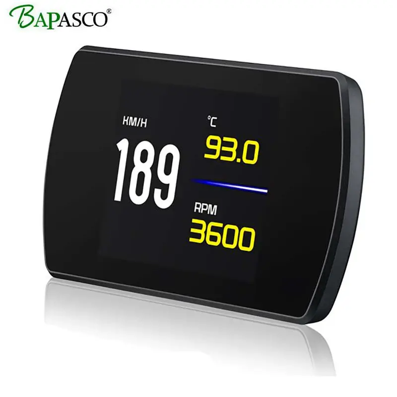 BAPASCO Новый D2000 автомобилей head up display OBD2 Воздушная завеса проектор светодиодный