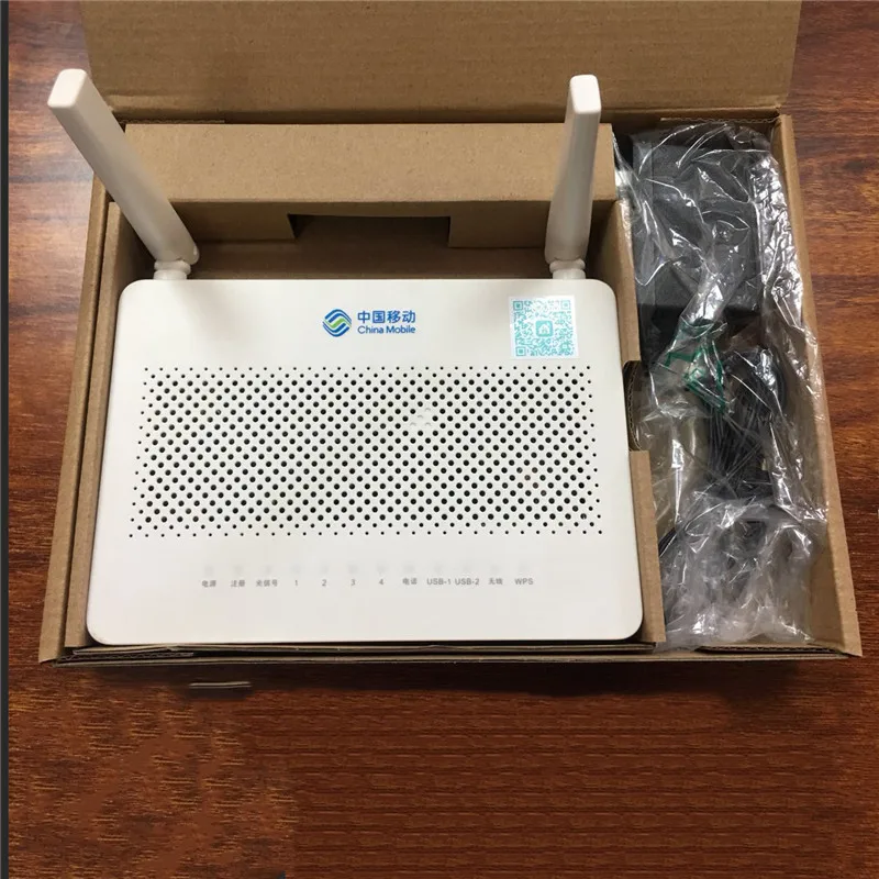 Горячая HUAWEI HS8546V5 FTTH GPON ONU ONT 4GE 4 порта+ 1TEL+ 2USB с 2,4G и 5G двухдиапазонный WiFi, английский интерфейс с мобильным логотипом