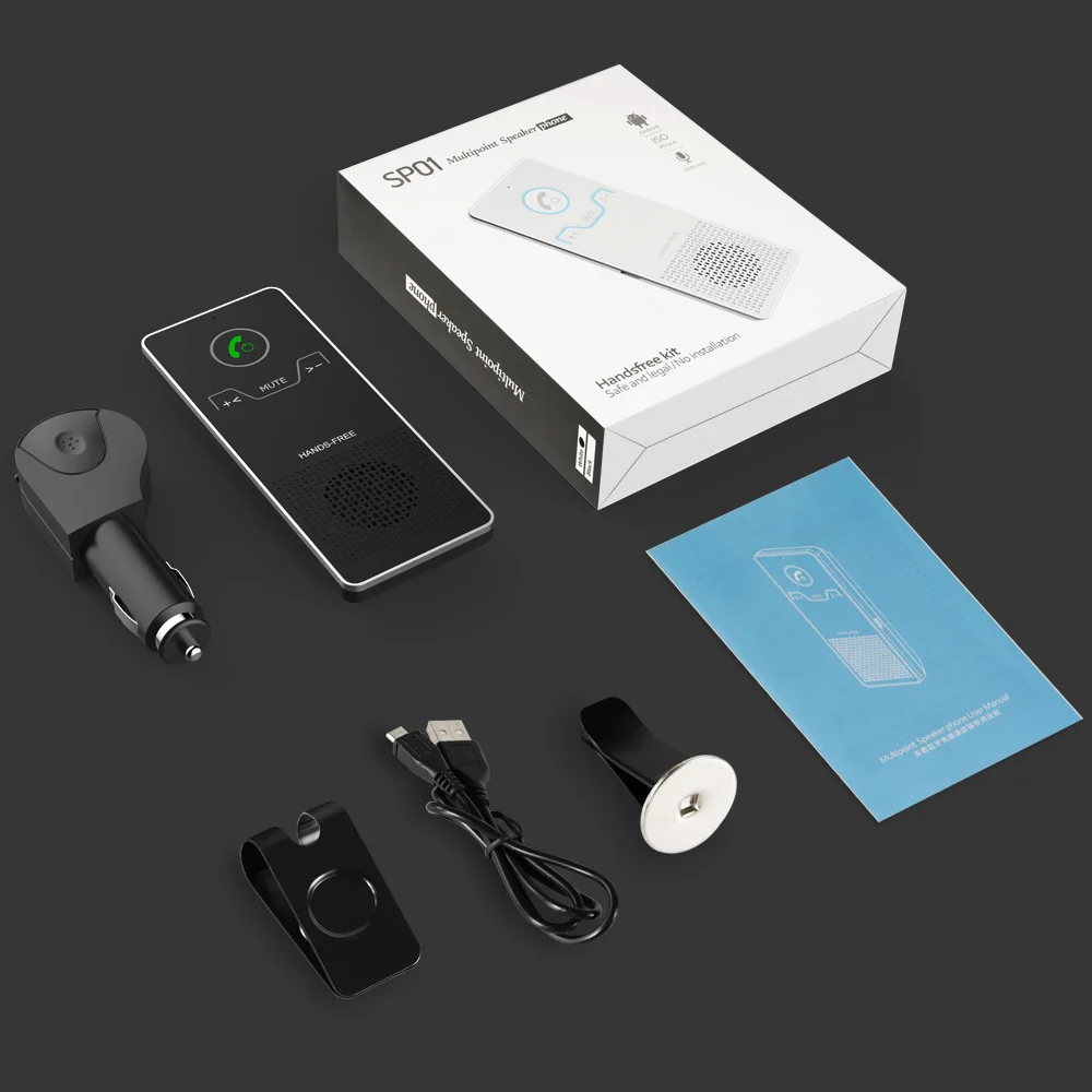 Nulaxy беспроводной Bluetooth гарнитура для авто громкой связи с USB зарядное устройство