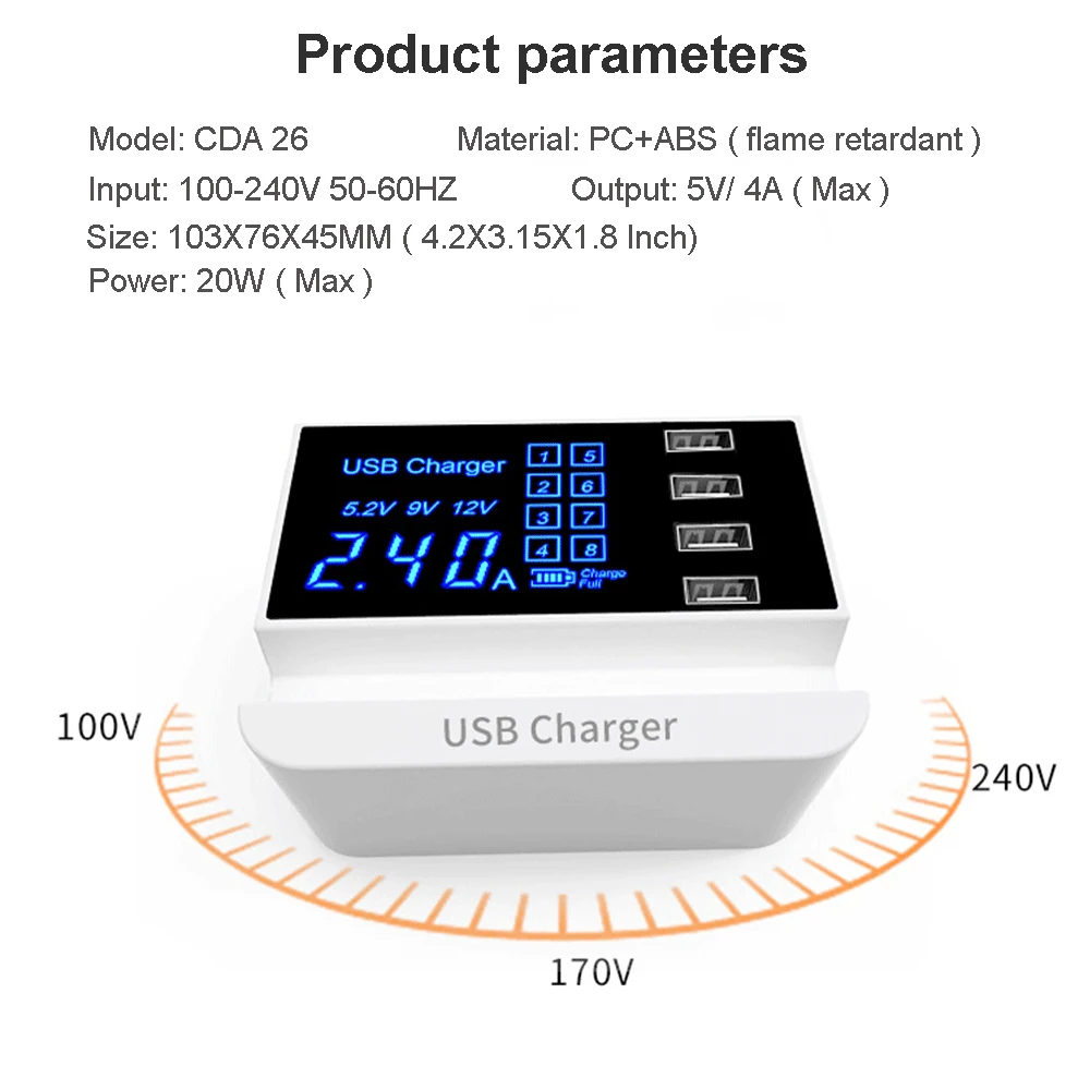 Док-станция с 4 USB-портами и поддержкой быстрой зарядки | Мобильные телефоны