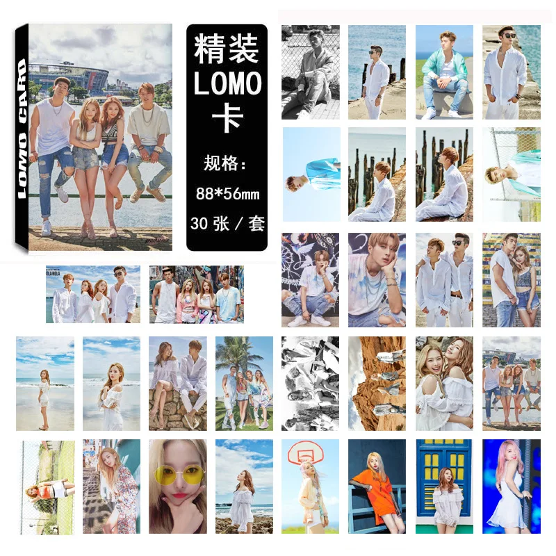 KPOP K.A.R.D альбом Hola самодельная бумага Lomo карта фото постер HD Фотокарта фанаты