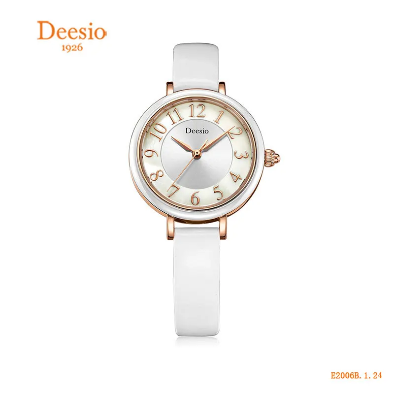 2018New дизайн Deesio Элитный бренд для женщин часы водостойкие кварцевые кожа модный