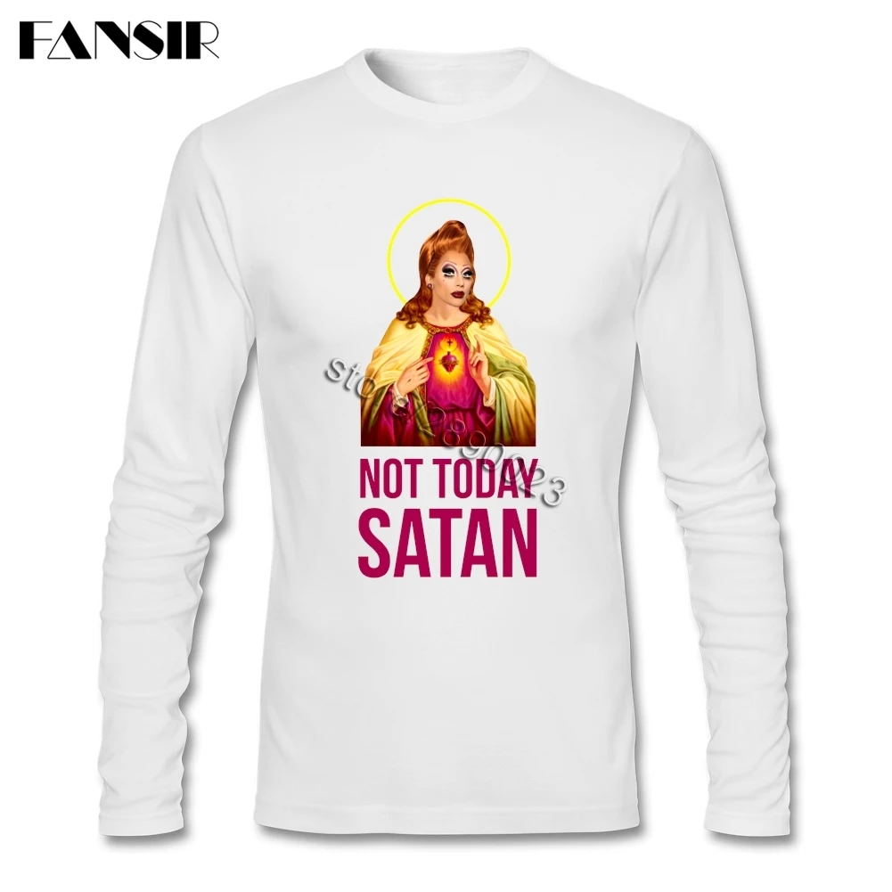 Новое поступление Bianca Del Rio Rupaul футболки Для мужчин Длинные рукава о-образный