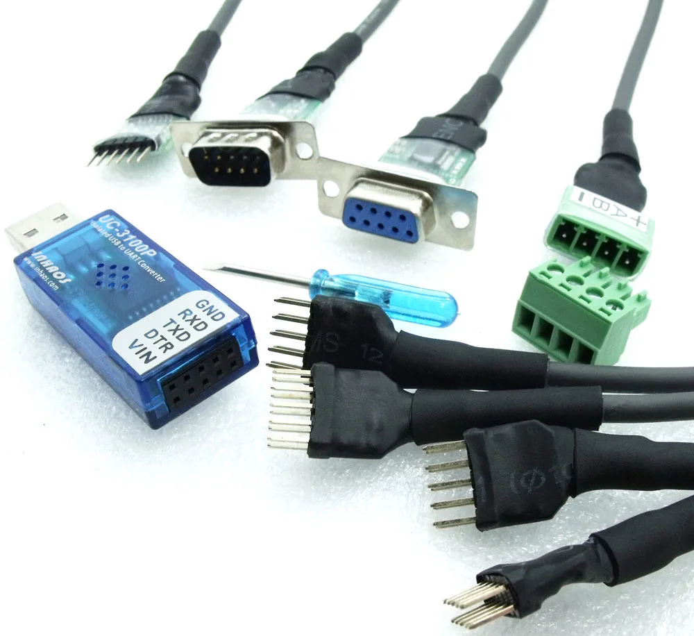 UC-3100P изолированный USB UART конвертер 1 Мбит/с RS-232 RS-485 RS-422 DB9 для Arduino Android, Windows, Linux, Mac OS 3750V все в одном