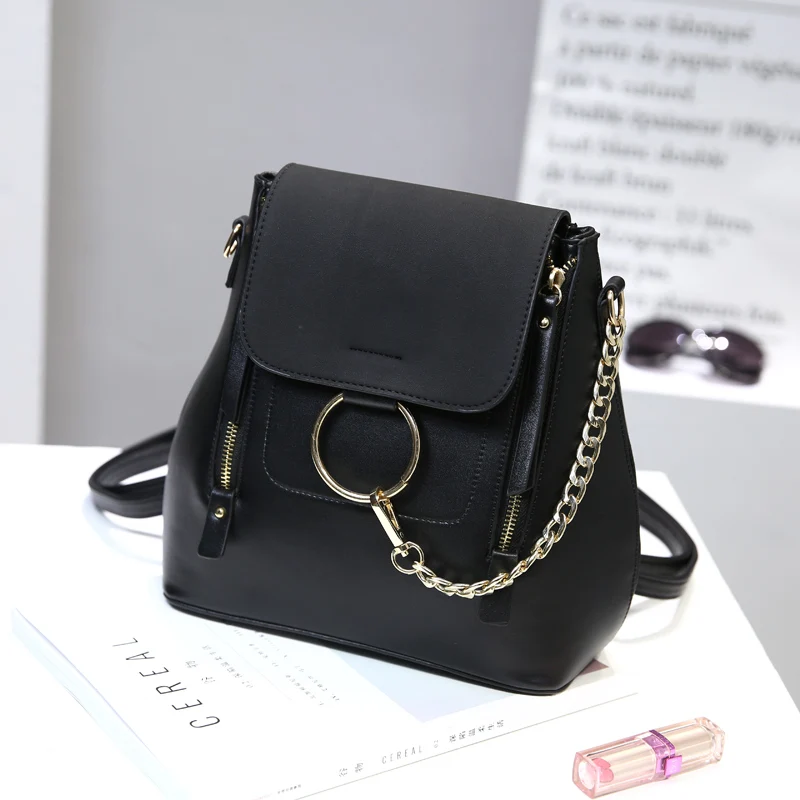 Женский кожаный рюкзак мини кисточкой из искусственной кожи Back Pack рюкзаки для