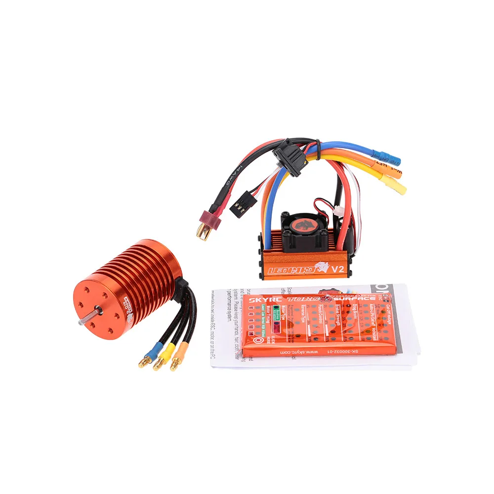 SKYRC 9T 4370KV бесщеточный двигатель + 60A ESC с 5V/2A BEC Линейный режим программная карта