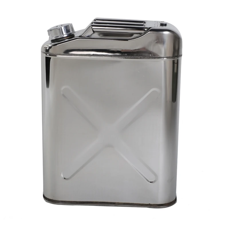 5 галлонов 0 8 мм 20L Jerry Can 304 бензиновый газ может нержавеющая сталь топливная бак