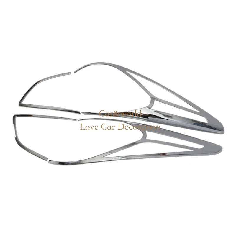 Tail Light Cover 4p Для Hyundai ix35 2013 Chrome спереди и сзади Фары для автомобиля задние фонари Крышка лампы отделки Рамки ободок гарнир автомобиля Средства для укладки волос - Цвет: Tail Light Cover 4p