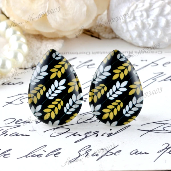 10 шт. 13x18 мм 18x25 фото ручной работы каплевидные стеклянные бусины кабошон сделай