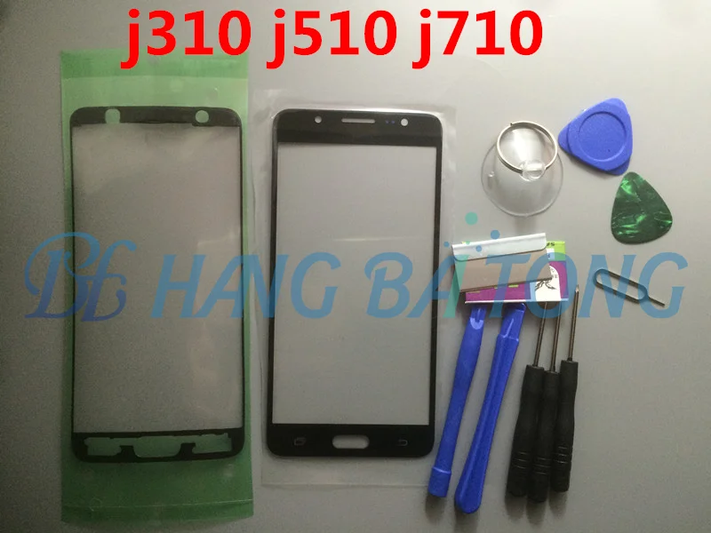 Передний сенсорный ЖК-экран, внешнее стекло, Замена объектива для samsung galaxy() J5 J5108 J510 J510F J7 J7108 J710 J710F+ инструмент+ наклейка