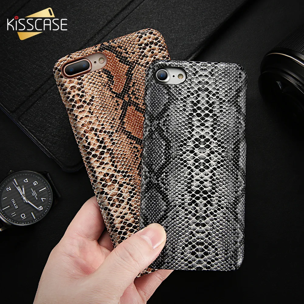 Кожаный чехол KISSCASE для iPhone 11 Pro Xs Max X 5 SE 5sRetro Snake тонкий телефона 7 8 Plus 6 6S |