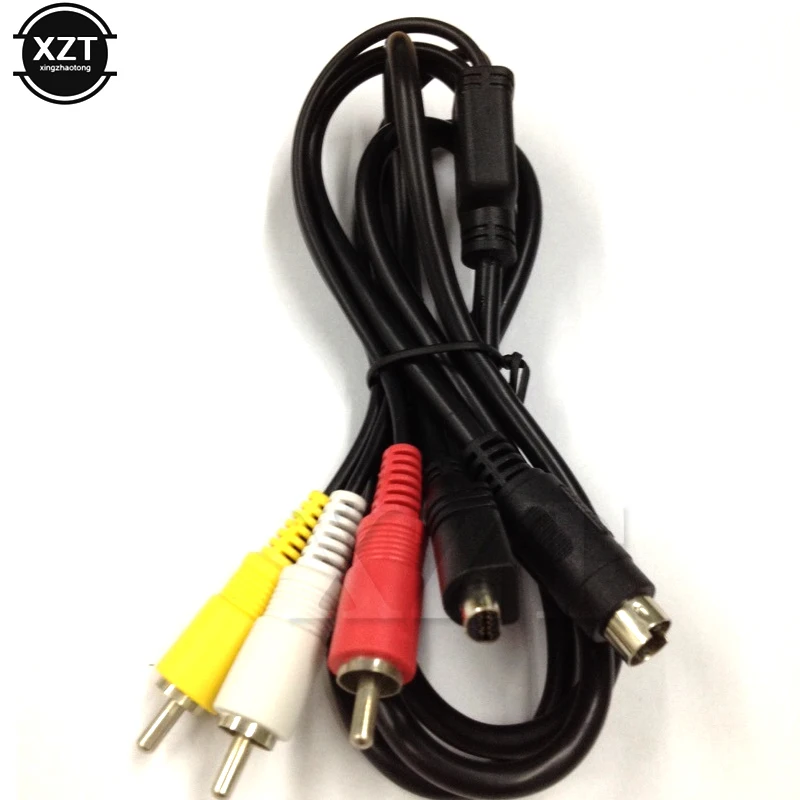 Высококачественный свинцовый AV кабель 1 2 м 10 контактный разъем DVI DV Для 3 RCA S видео