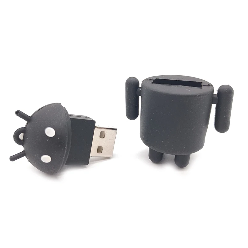 Мультяшный Симпатичный робот Android USB флеш накопитель 8 ГБ 16 32 64 флешка милый