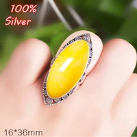 925 sterling silver color adjustable ring blank settings fitting 1636mm oval cabochons tray jewelry making
