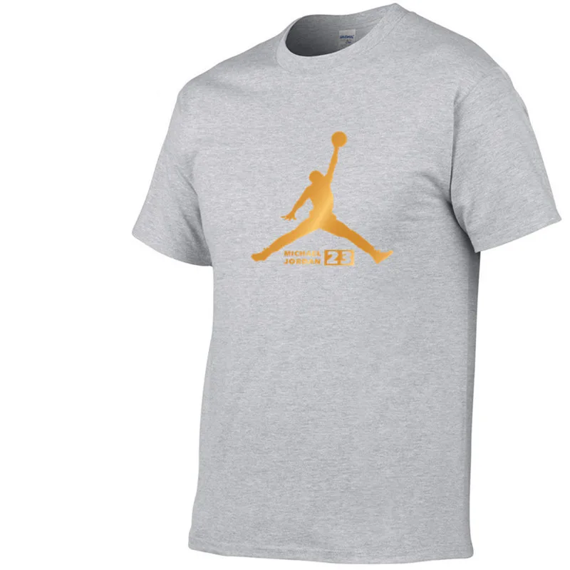 Newest Summer Men T-Shirt Fashion Jordan 23 Brand Logo Print Cotton T Shirt Men Trend Casual Short Sleeve Tshirt Tops Tee
