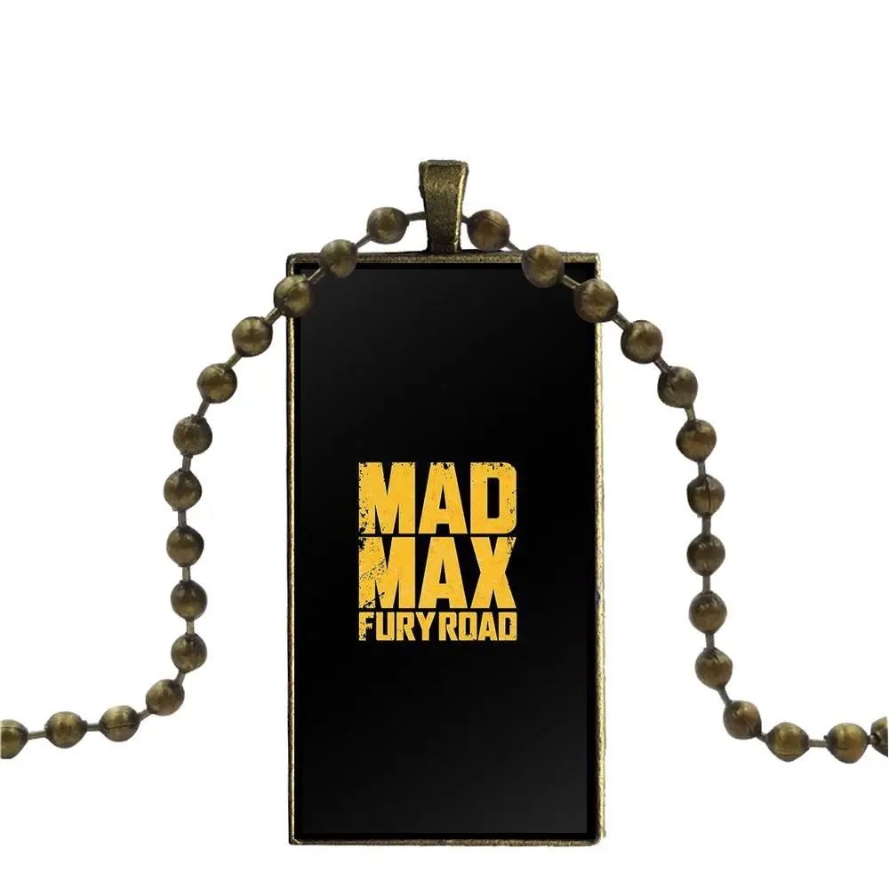 Mad Max Fury Road Logo Cinema Holywood ожерелье модная Длинная цепочка с прямоугольным ожерельем