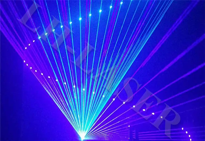 Популярный мощный лазер RGB для строительства логотипа/рекламы/свадьбы/сцены