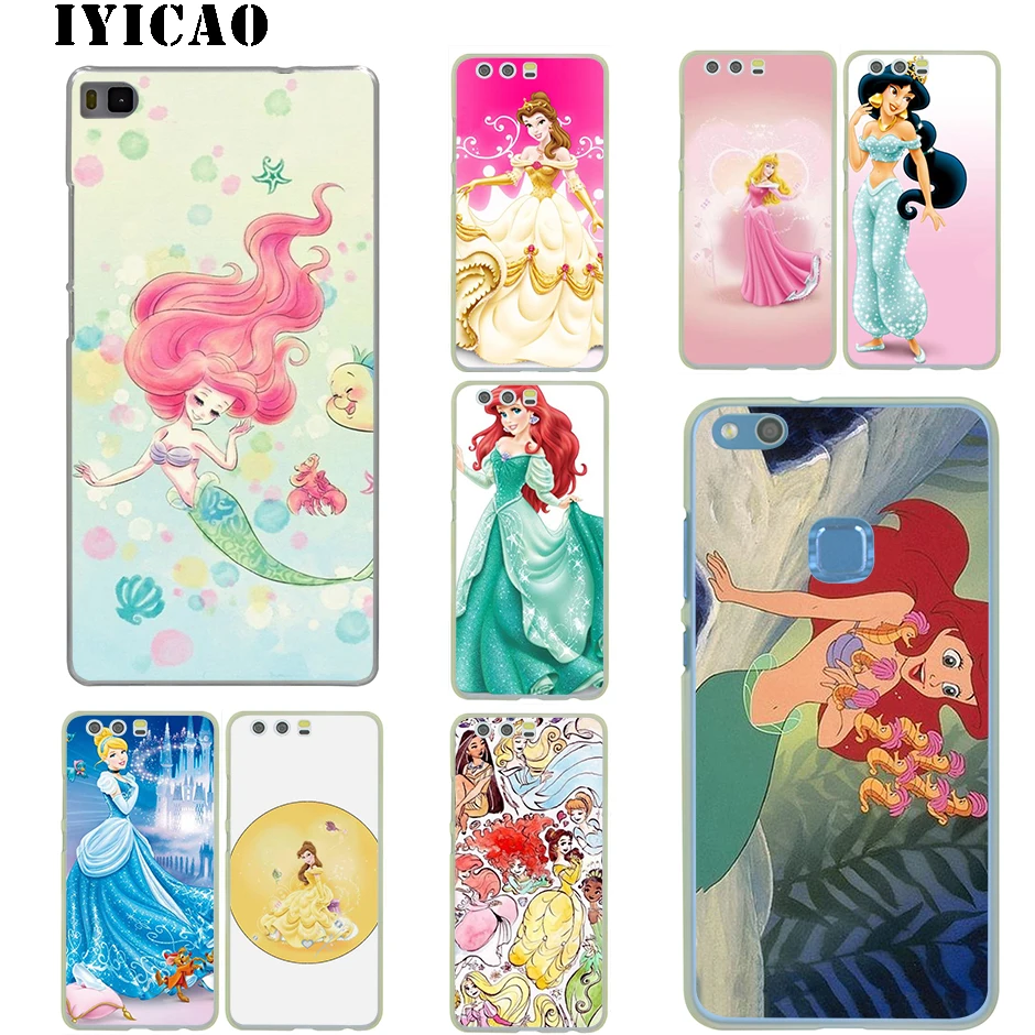 Принцесса Ариэль маленькая Русалка Снежная принцесса Жесткий Для huawei P30 P20 P9 P10 Plus
