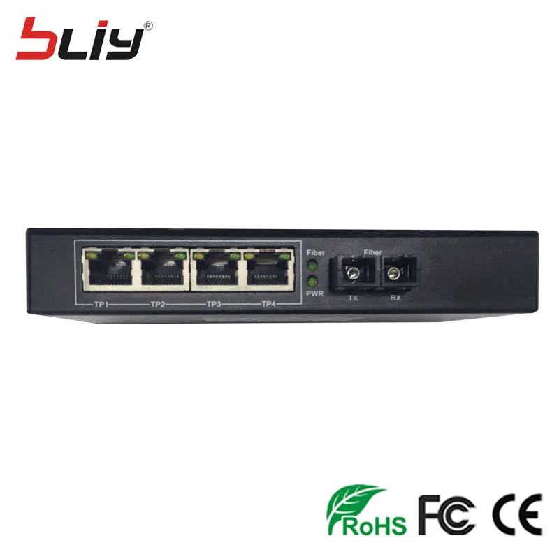 Bliy 1G4E 20 км 1000 м двойной волоконный однорежимный SC порт RJ45 ethernet