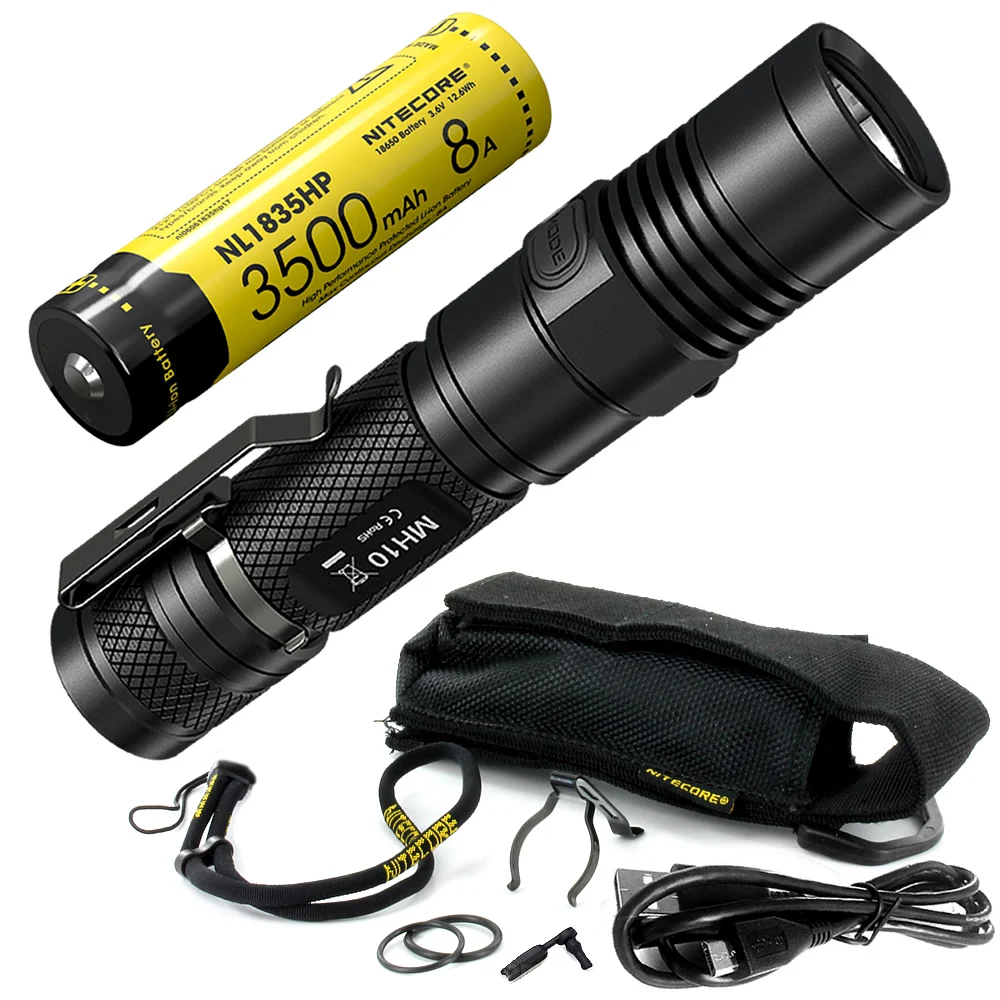 8A3500MAH NL1835HP Топ продаж NITECORE MH10 1000 люменов U2 светодиодный наружный перезаряжаемый портативный фонарик USB кабель для зарядки 18650 аккумулятор - Испускаемый цвет: 8A3500MAH NL1835HP
