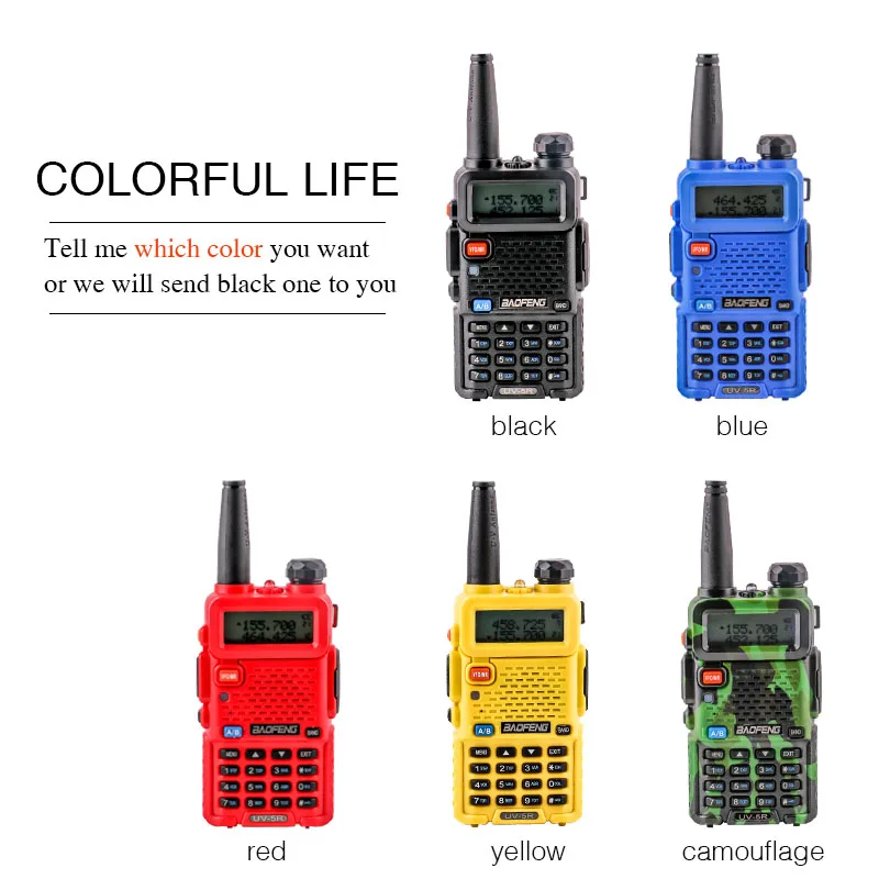 Baofeng-walkie-talkie profesional, Radio CB de largo alcance, 10km, para caza de UV-5R, UV 5R, portátil, Toky Woky Ham, transceptor de Radio