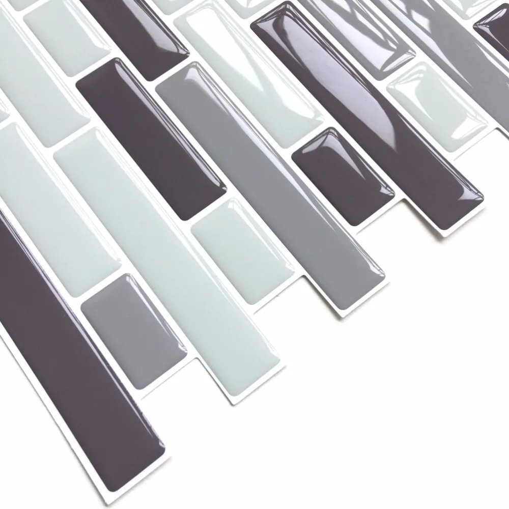 Самоклеящаяся мозаичная плитка наклейка на стену DIY Кухня Ванная домашний Декор