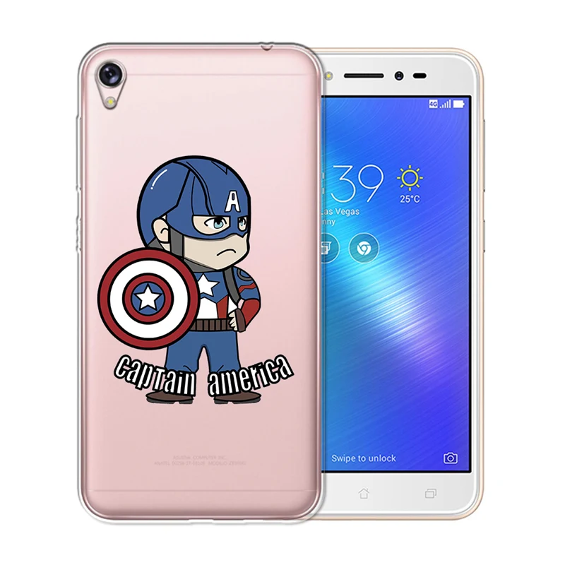 Luxury Soft TPU Silicone For Asus Zenfone Live ZB501KL Max 3 4 Pro M1 ZB602KL ZC520KL ZC520TL Marvel cartoon phone case cover |