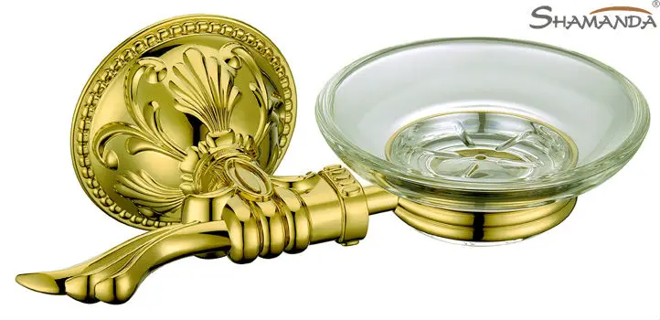 Бесплатная доставка роскошный Мыло блюдо/Мыло держатель твердая латунь