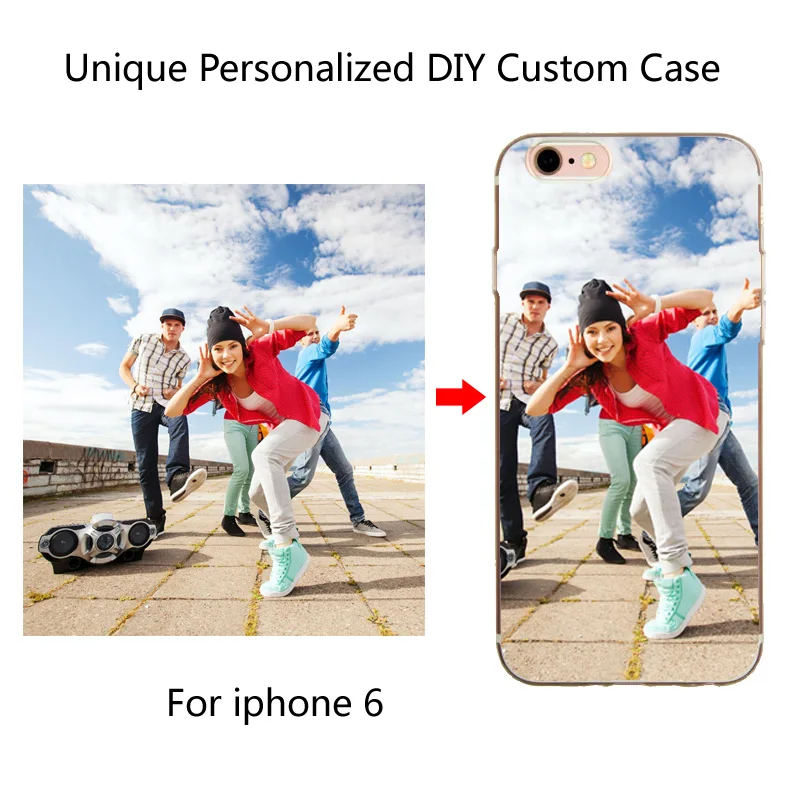 50pcs Wholesale Custom Design Cell Phone Case for iphone 7 6 6S Printed DIY Logo Soft Silicon Transparent TPU Mobile Cases |